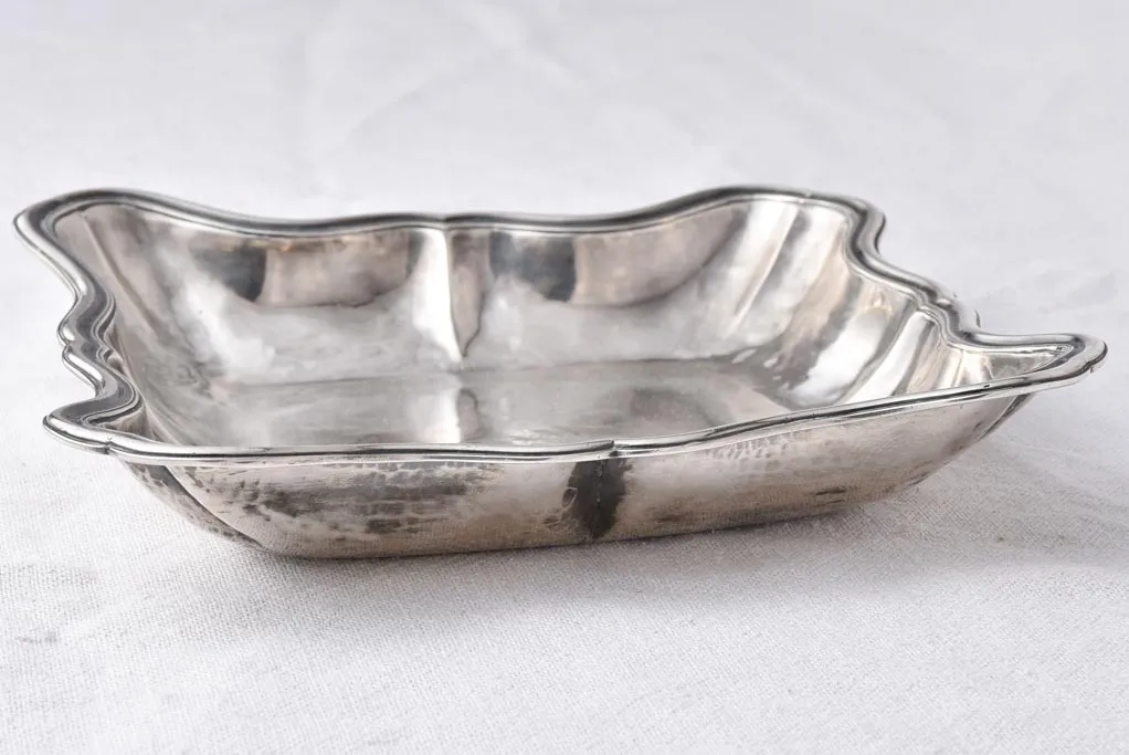 18th century French Poinçon Fermiers Généraux Silver platter 9"