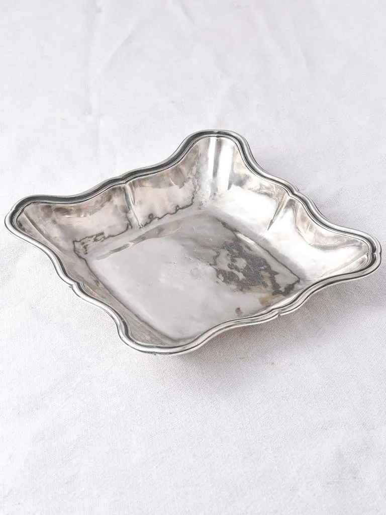 18th century French Poinçon Fermiers Généraux Silver platter 9"