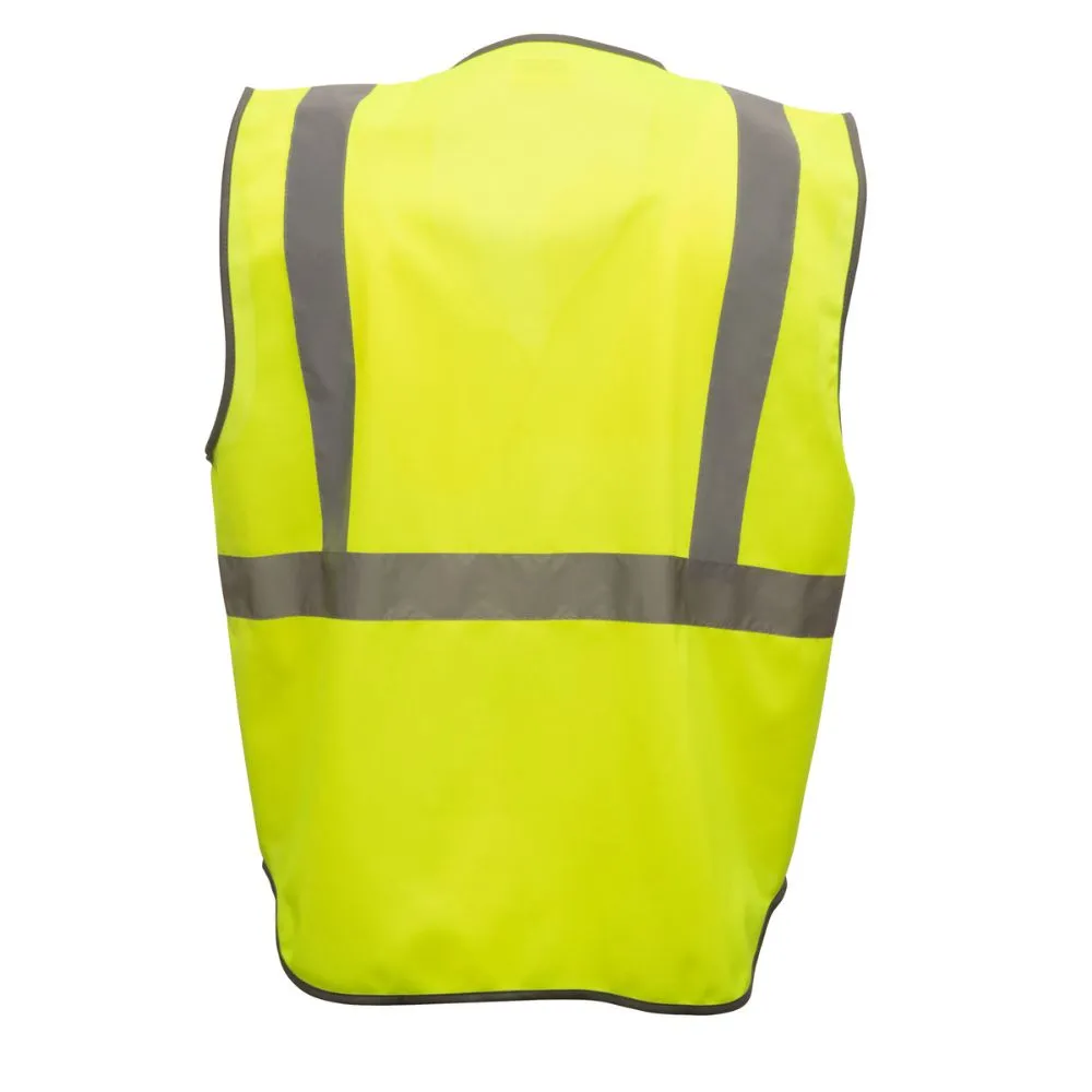 212 Performance VSTGU-8813 General Purpose Hi-Viz Safety Vest, 3X-Large Yellow;Reflective Gray