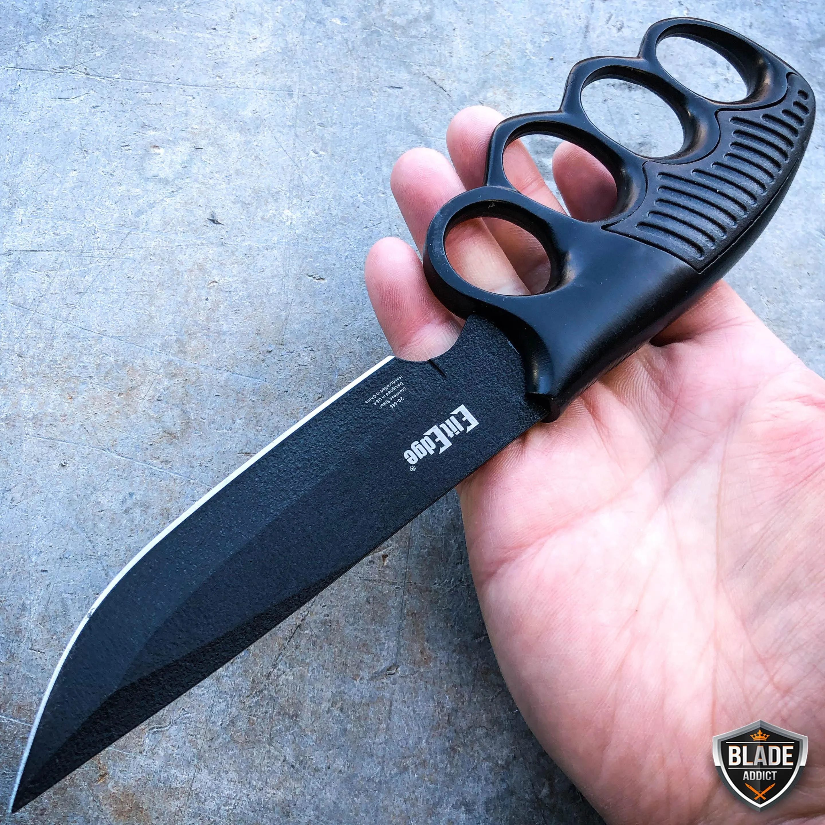 9.5" Military Tactical Trench Knife Combat Fixed Blade