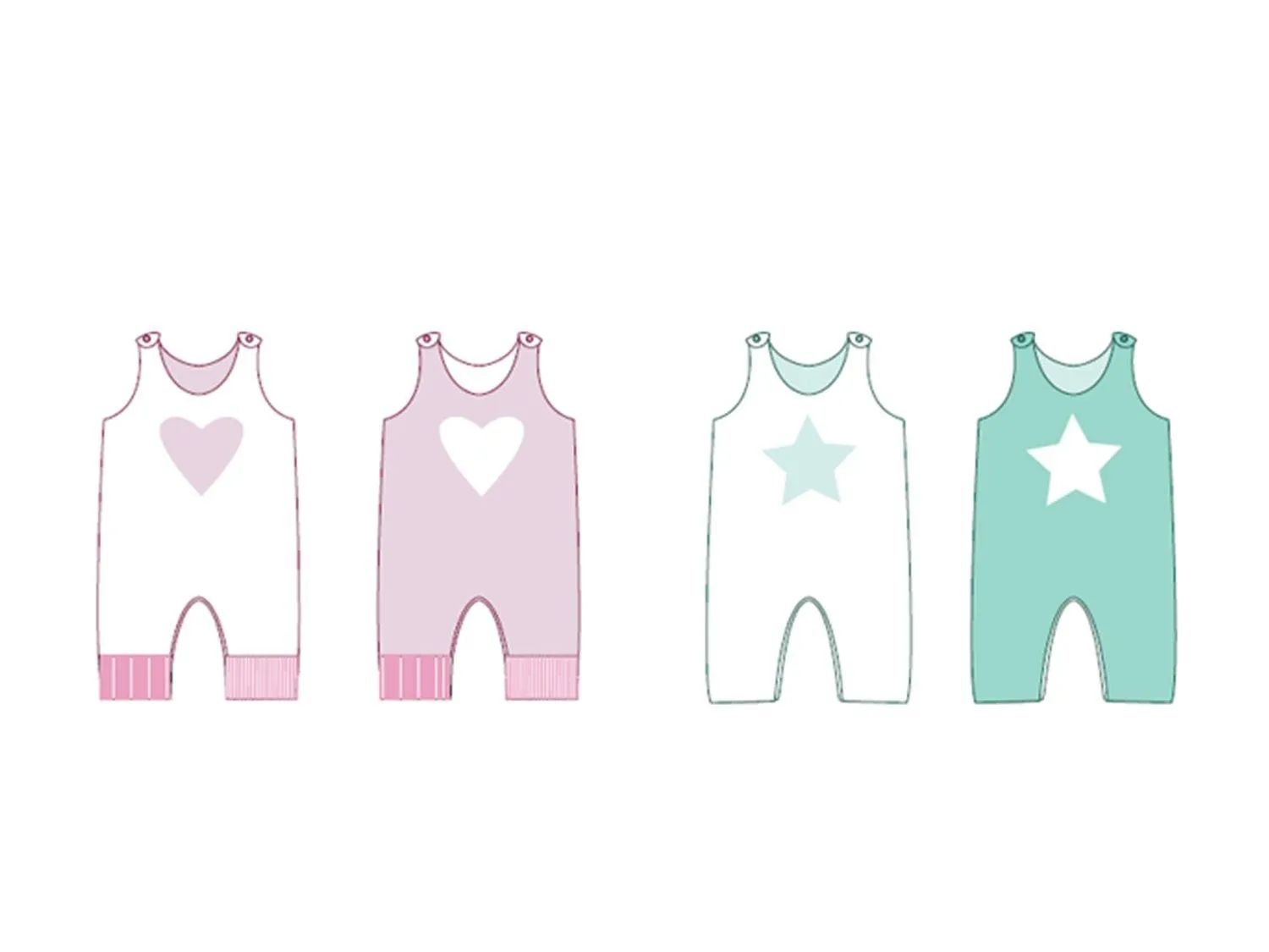 ALBERTO Baby overall dungaree Paper pattern