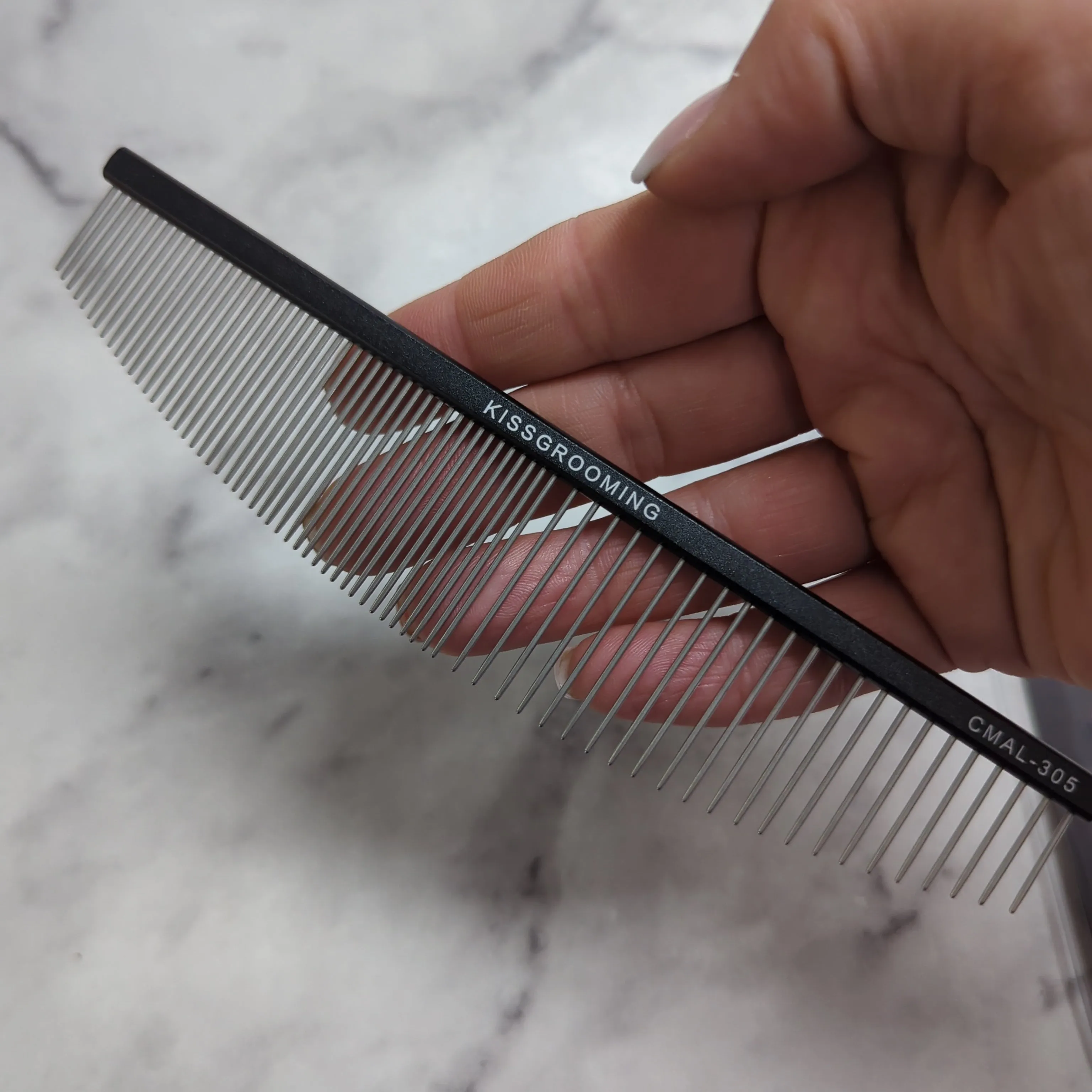 Aluminum New Moon comb