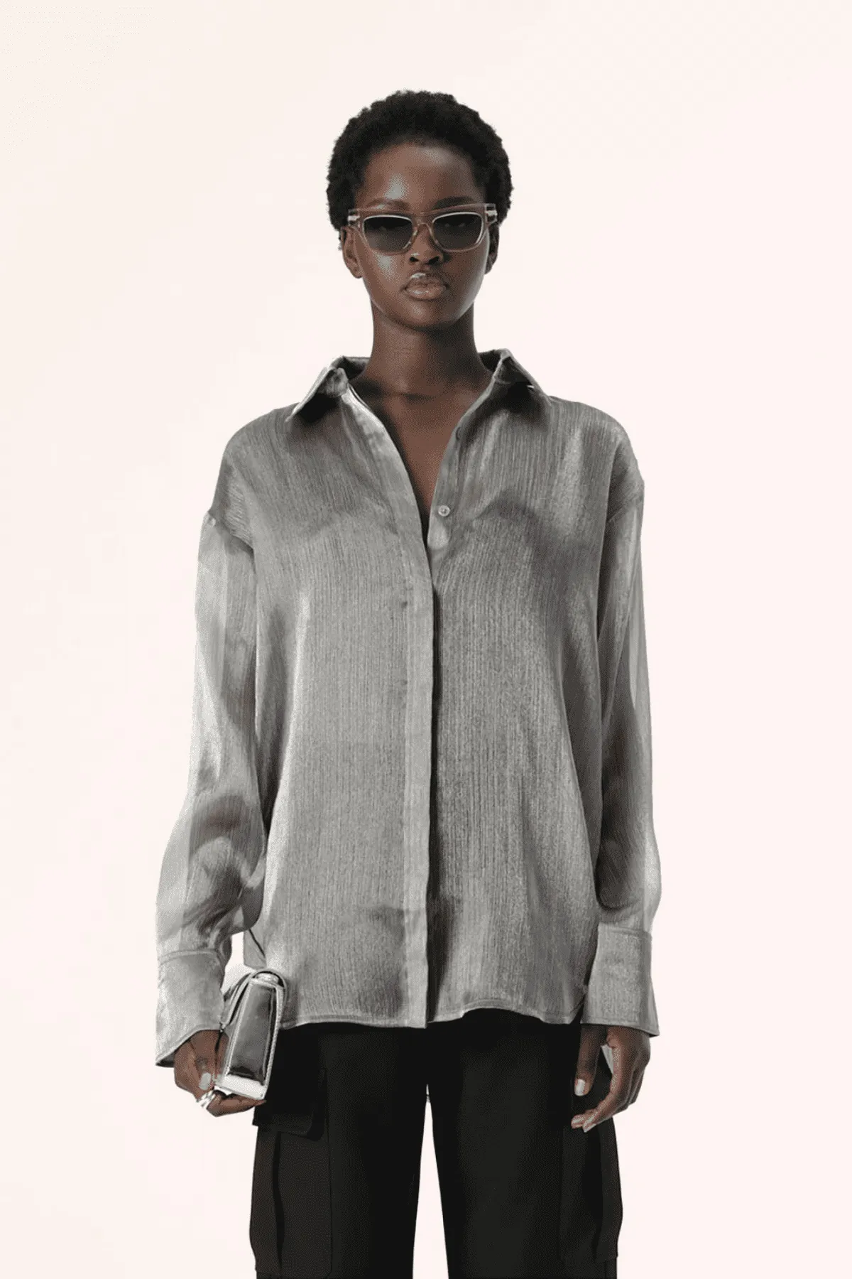 AMARI SHIRT GUNMETAL