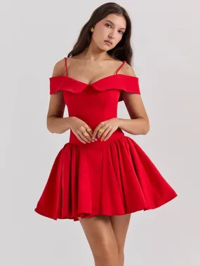 Amozae-hoco dresses  Summer Elegant and Pretty Women's Dresses Mini Off The Shoulder Party Dress Lovely A Line Birthday Dress for Women