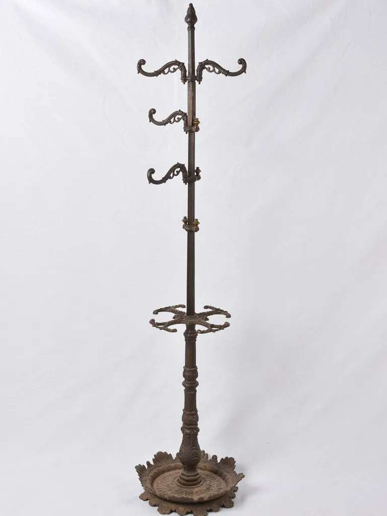 Antique coat and umbrella stand - cast iron 67¼"