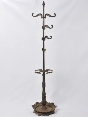 Antique coat and umbrella stand - cast iron 67¼"