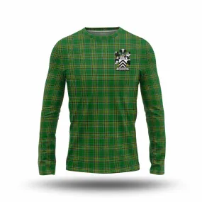 Archdekin Irish Clan Tartan Long Sleeve T-Shirt with Coat of Arms