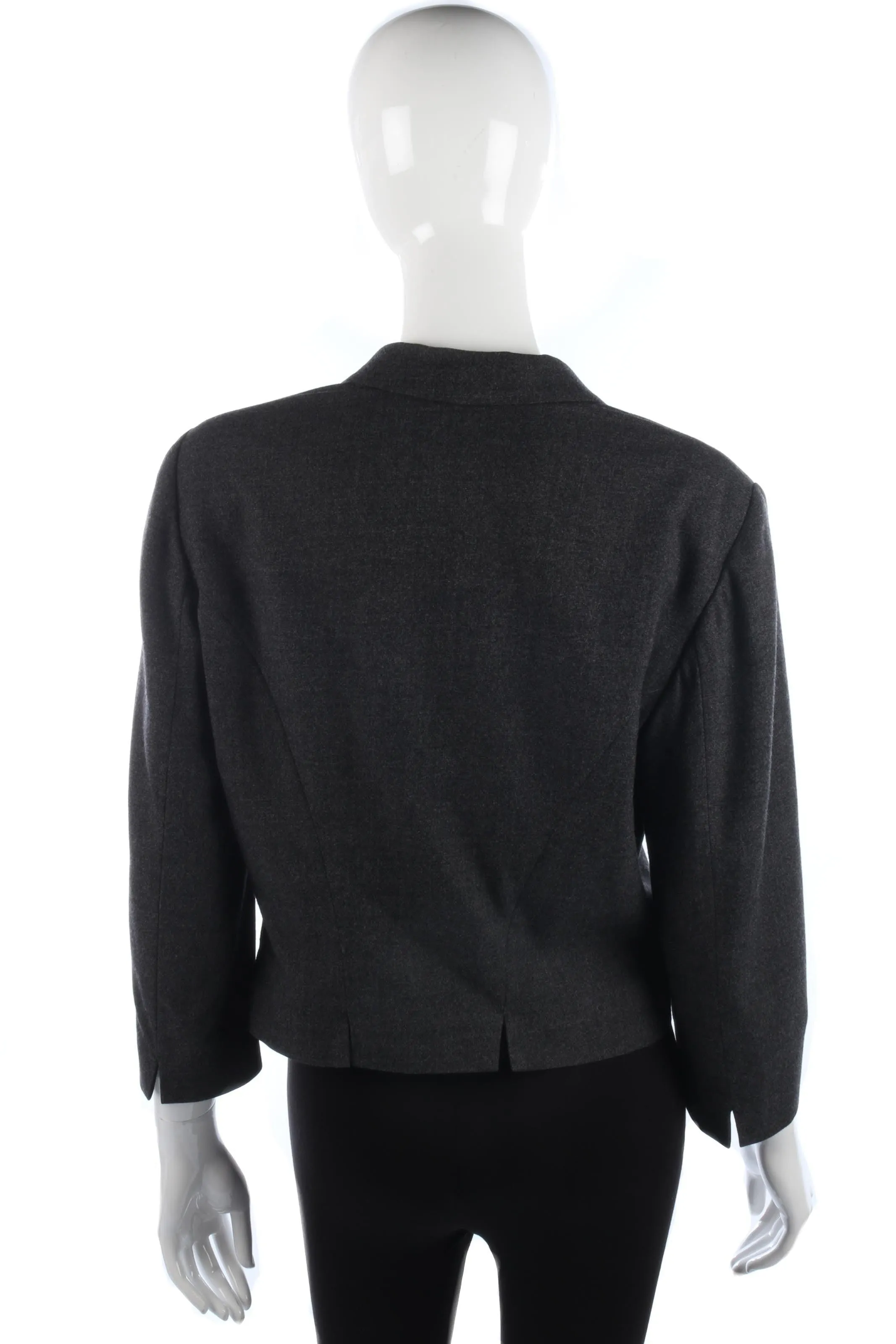 Armand Ventilo Jacket Wool Dark Grey with Silk Lining Size 14