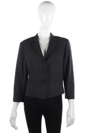 Armand Ventilo Jacket Wool Dark Grey with Silk Lining Size 14