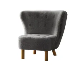 Armchair Lounge Accent Chair Armchairs Couch Chairs Sofa Bedroom Charcoal