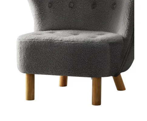 Armchair Lounge Accent Chair Armchairs Couch Chairs Sofa Bedroom Charcoal