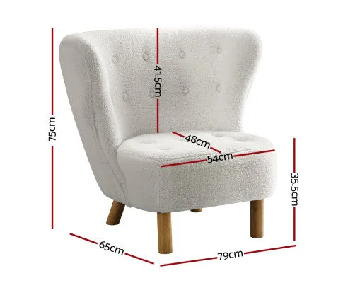 Armchair Lounge Accent Chair Armchairs Couch Chairs Sofa Bedroom White