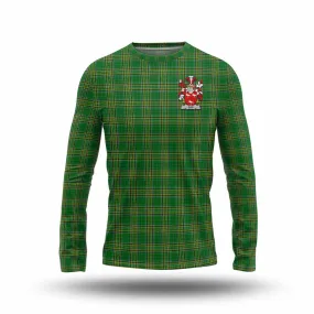 Ash Irish Clan Tartan Long Sleeve T-Shirt with Coat of Arms