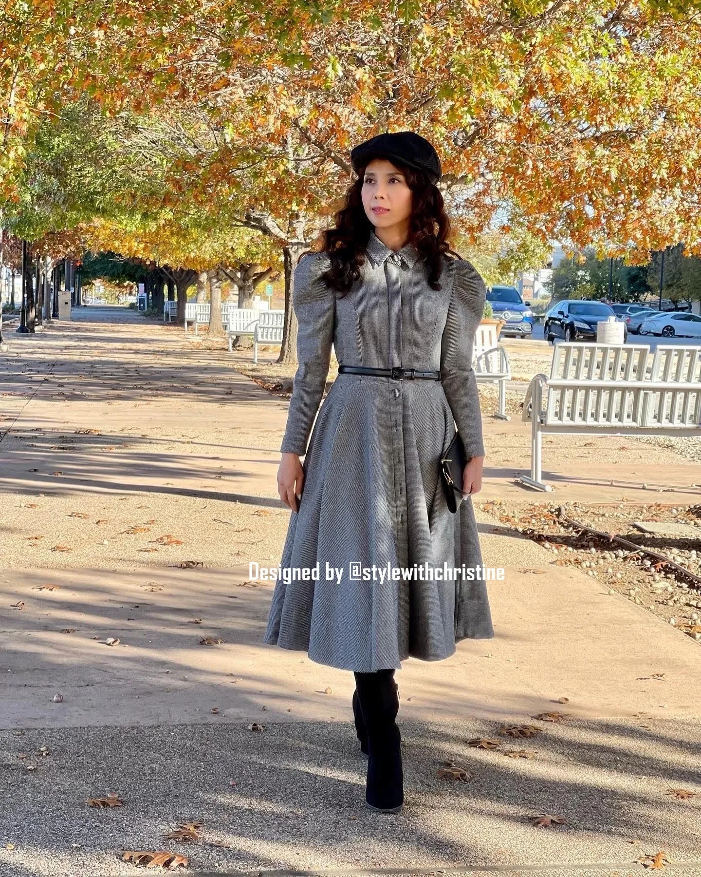 Ashlee dress in wool