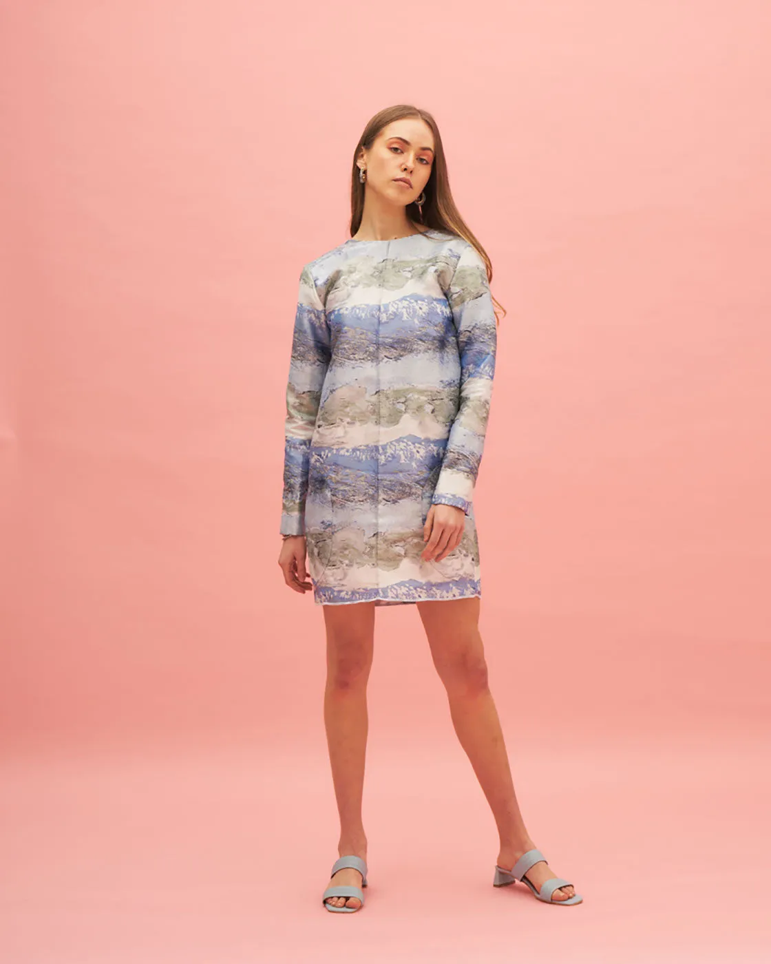 ASTER JACQUARD MINI DRESS