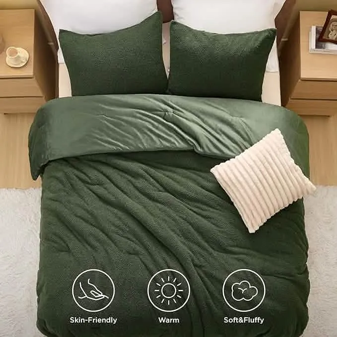 Bedsure Sherpa Fleece Comforter Set