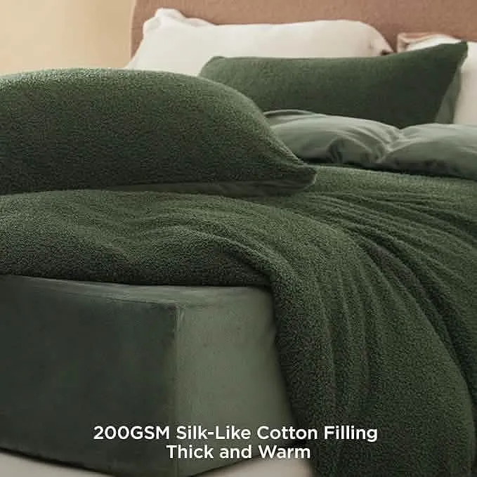 Bedsure Sherpa Fleece Comforter Set