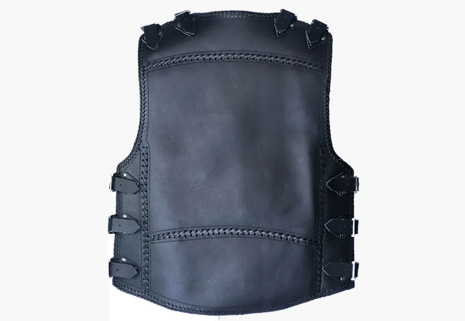 BGA Albany HD 3mm Motorcycle Club Vest Black