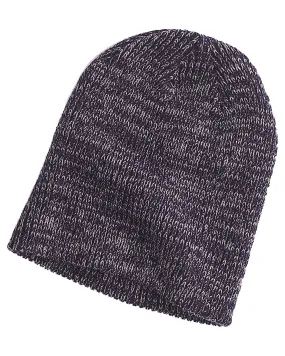 Big Accessories Ribbed Marled Beanie