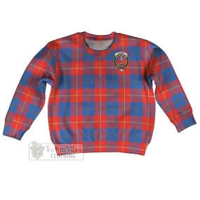 Blane Tartan Kid Ugly Sweater with Family Crest