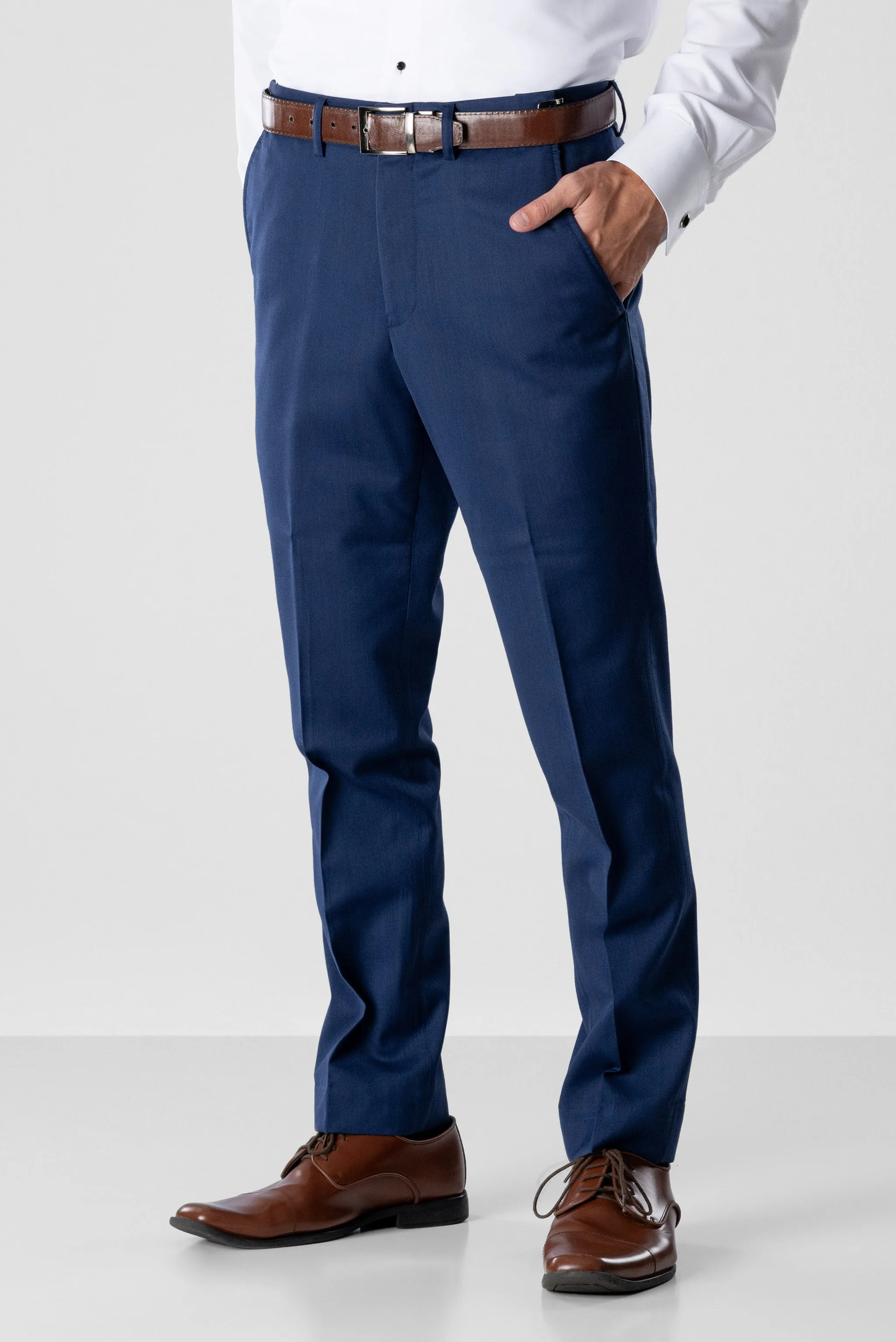 Blue Performance Stretch Wedding Suit Coat