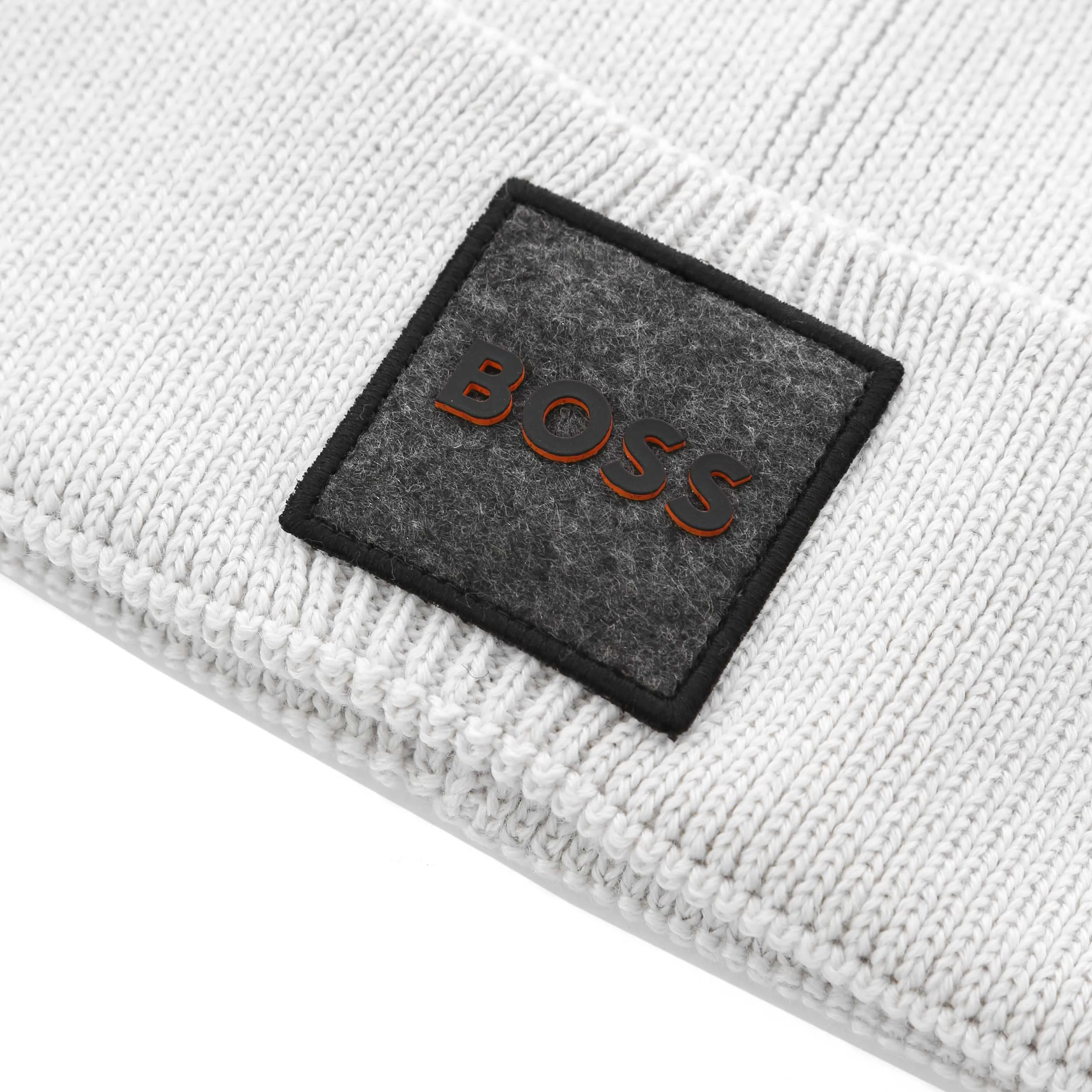 BOSS Foxxy Beanie Hat in Light Grey