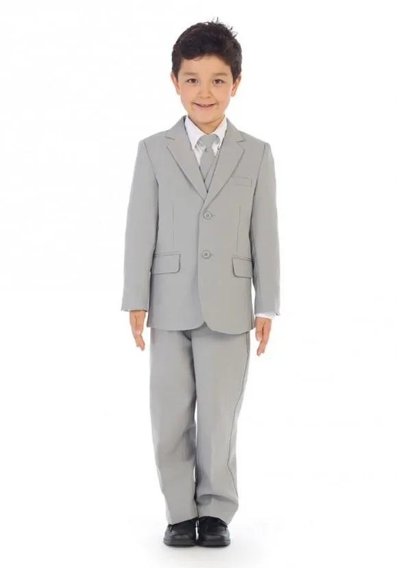 Boys Light Gray Suit (Classic Slim)