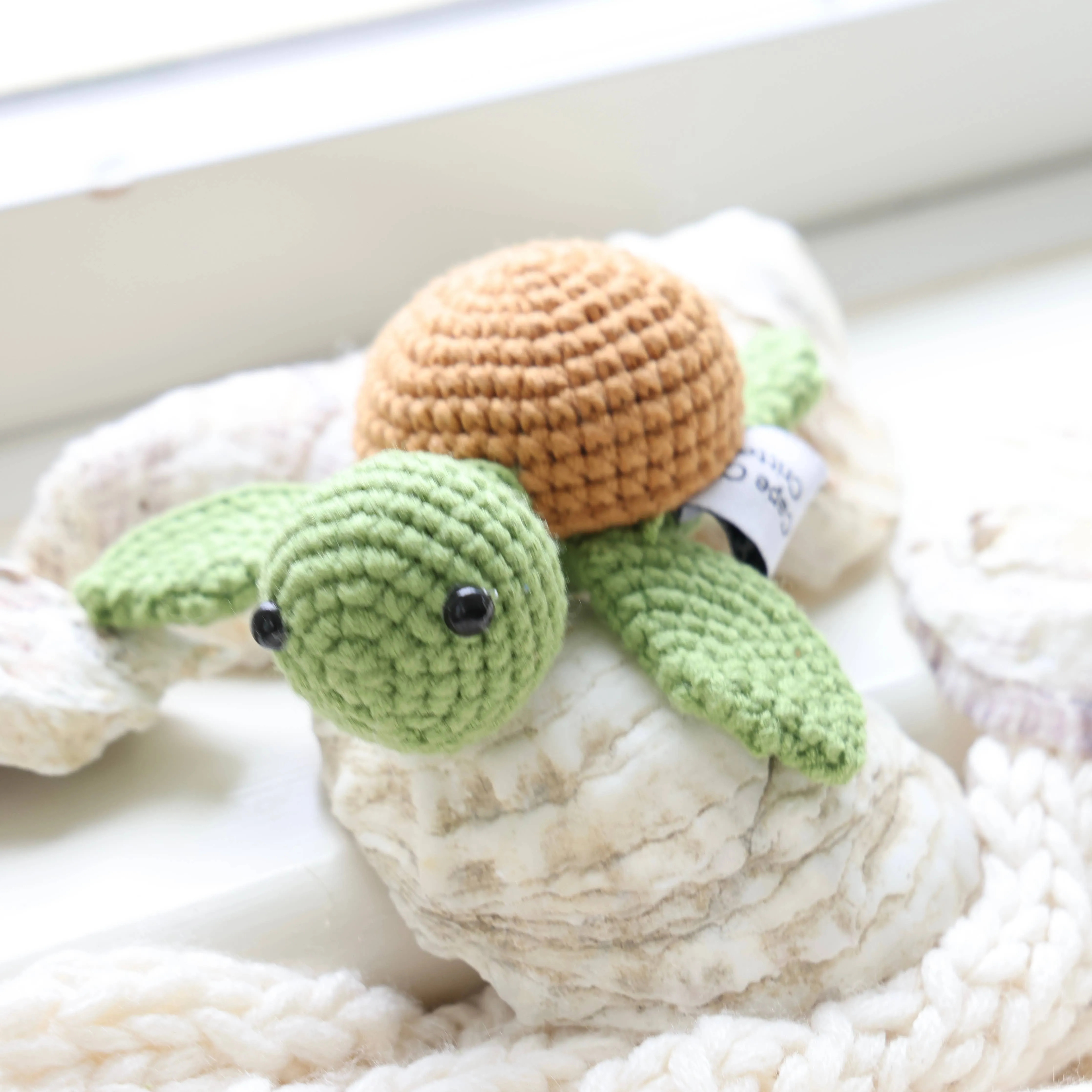 Cape Cod Critters USA handmade Crochet Sea Animals: Turtle