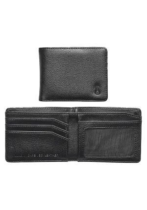 Cape Vegan Leather Wallet - Black