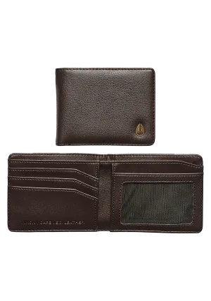 Cape Vegan Leather Wallet - Brown