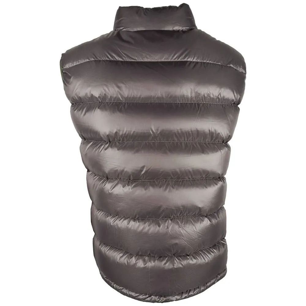 Centogrammi Chic Reversible Green & Grey Duck Down Vest