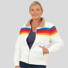 Chasing Rainbows Retro Stripe Insulated Jacket