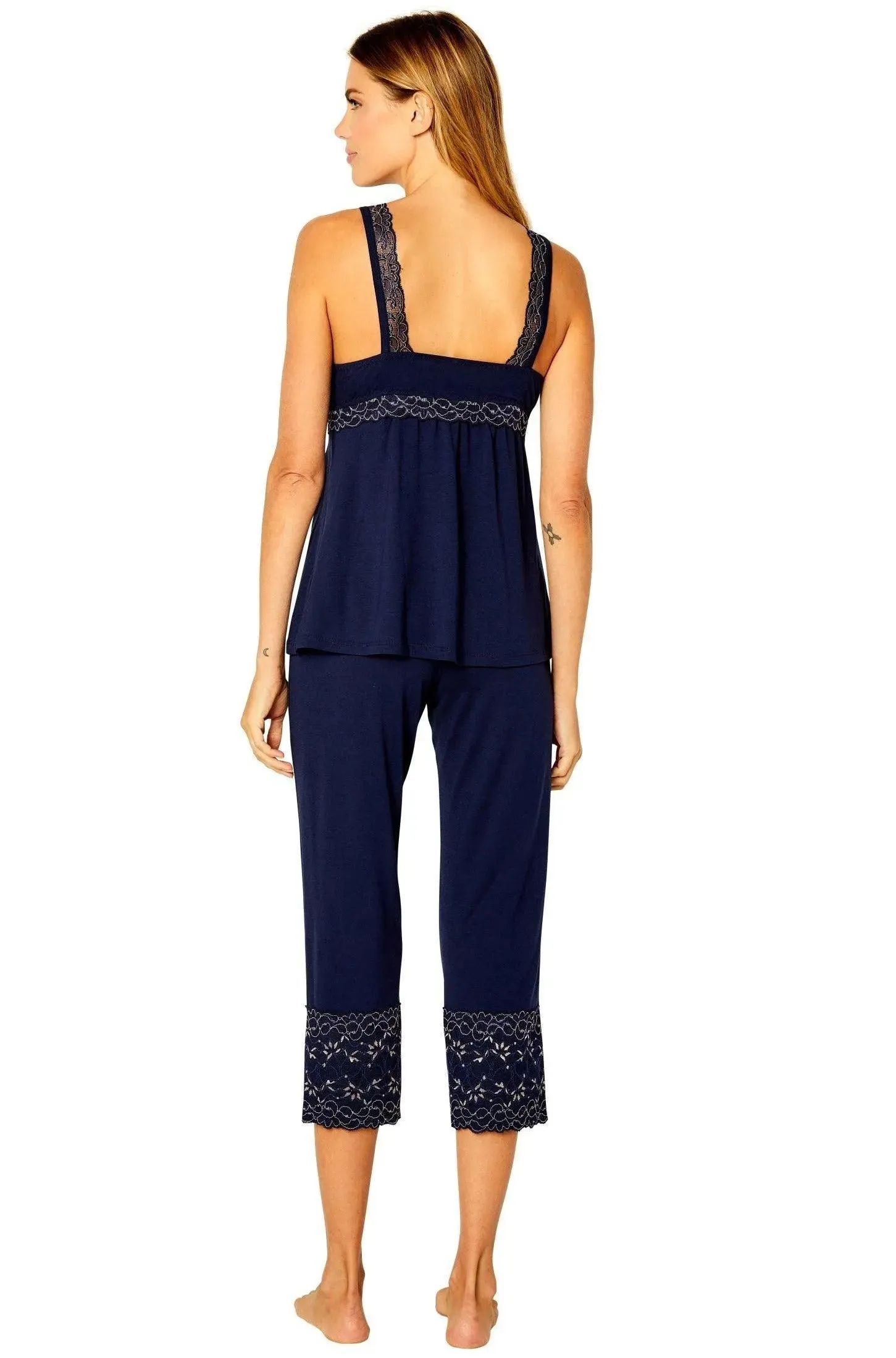 Coco Tank Camisole Cropped Pant PJ Set - Clearance Rack