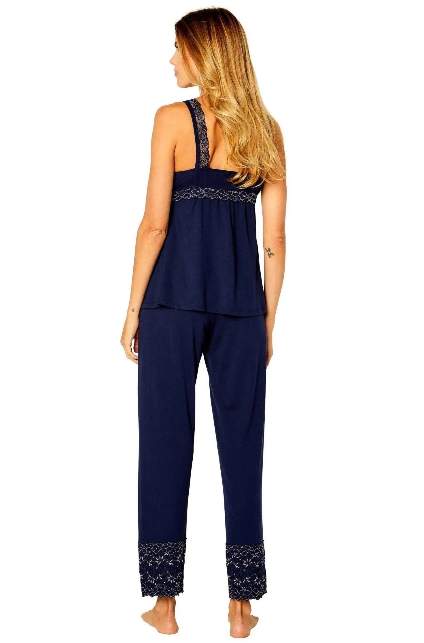 Coco Tank Camisole Full Length Pant PJ Set - Clearance Rack