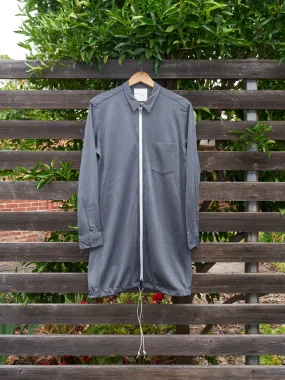 Comme des Garcons Homme 1996 grey zipped drawstring hem shirt jacket - mens S M