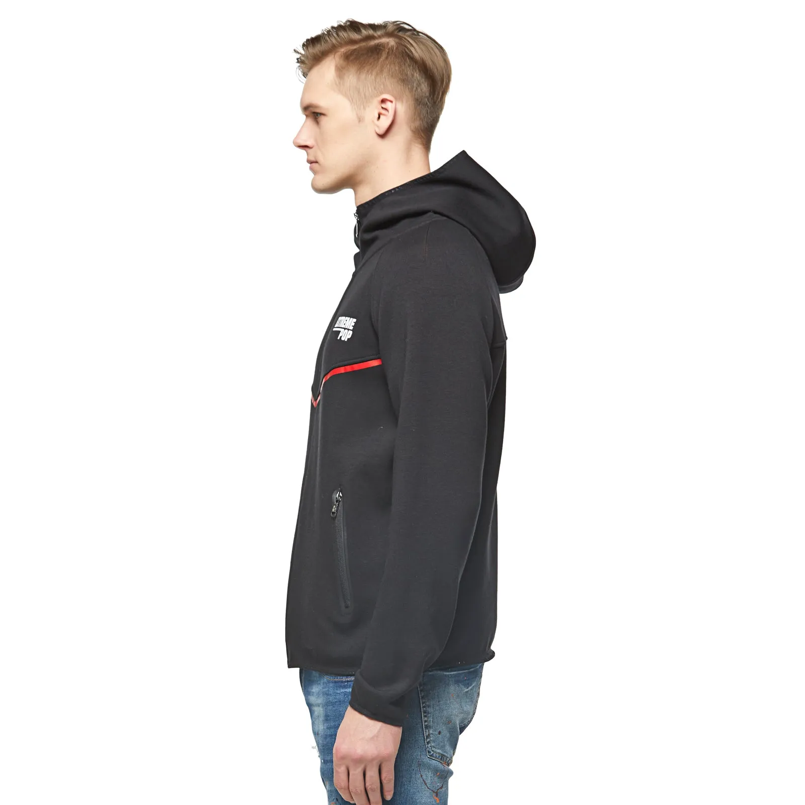 Cotton bonded Fleece Hooded jacket