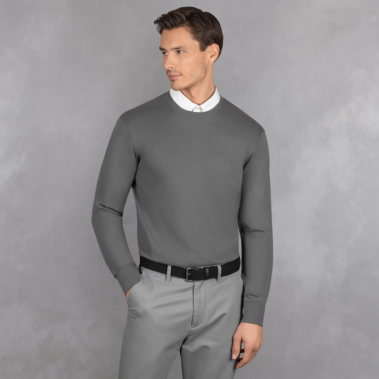 Cotton Pullover Round Neck Men