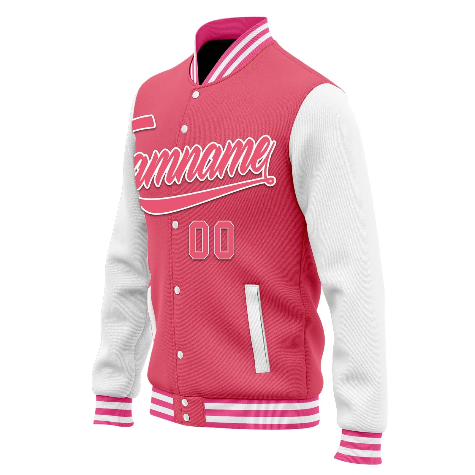 Custom Raglan Sleeves Jacket Bomber Full-Snap Varsity Letterman Personalized Jacket FZ005-D025002-2