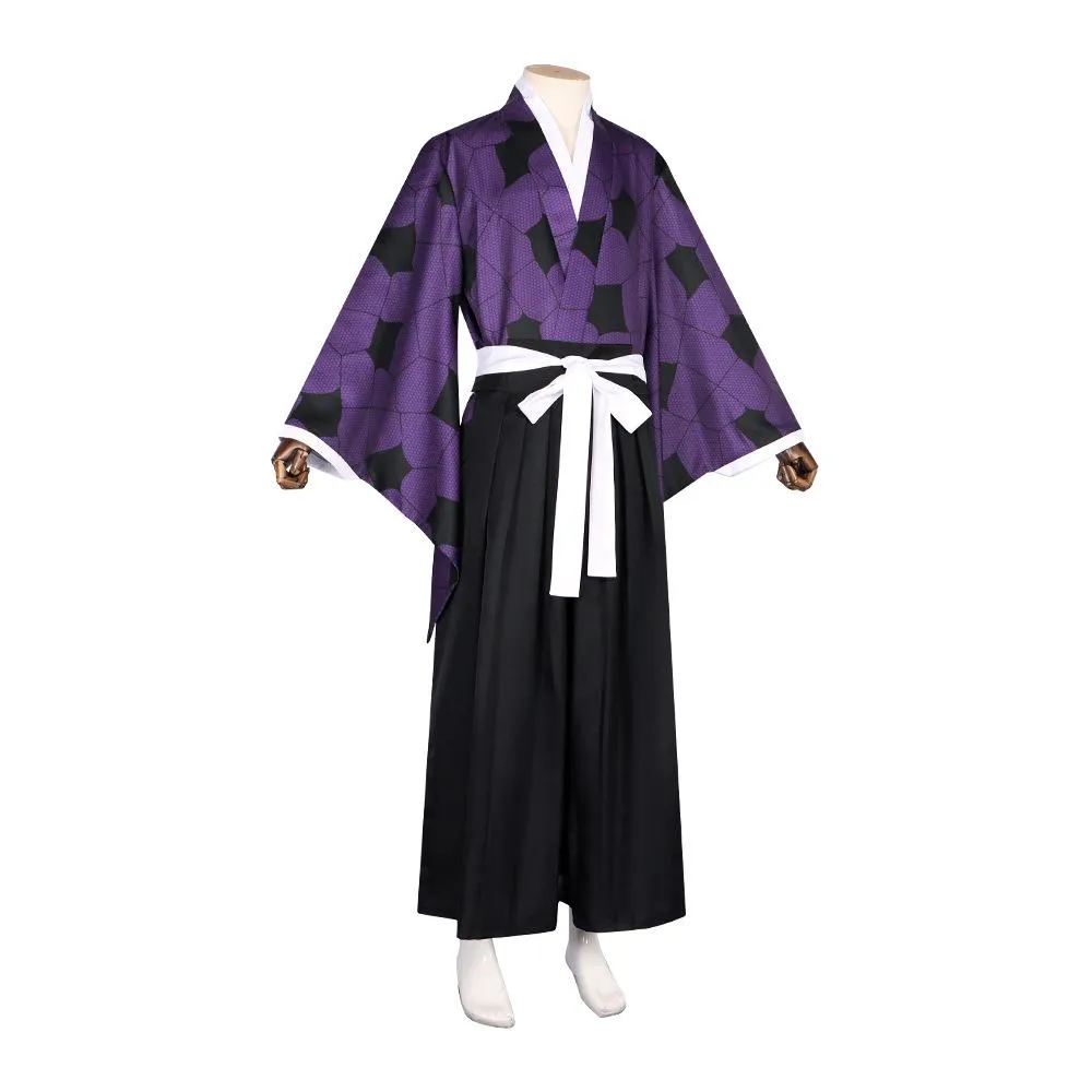 Demon Slayer Kimetsu no Yaiba Kokushibou Kimono Outfits Halloween Cosplay Costume