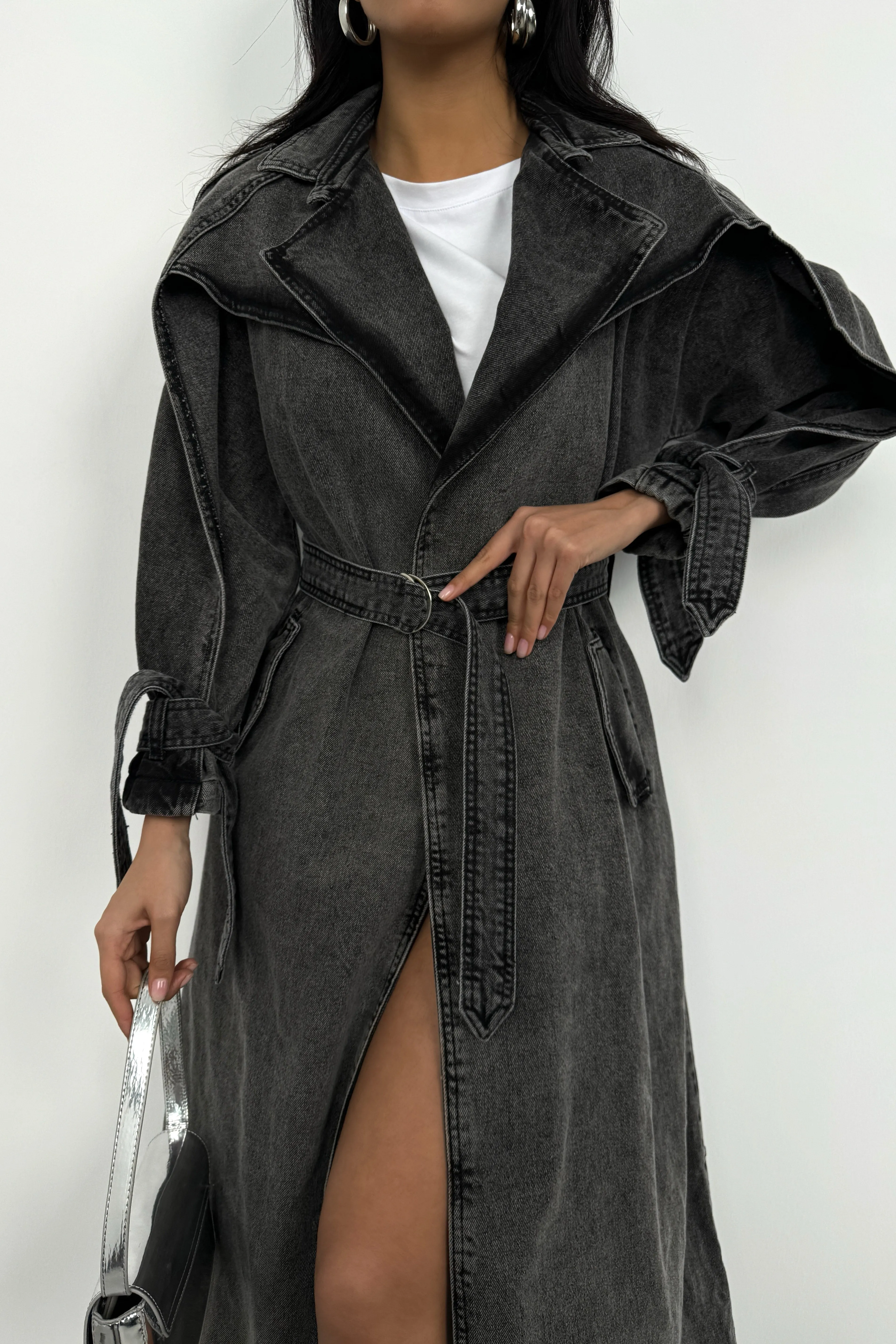 Denim Trench Coat