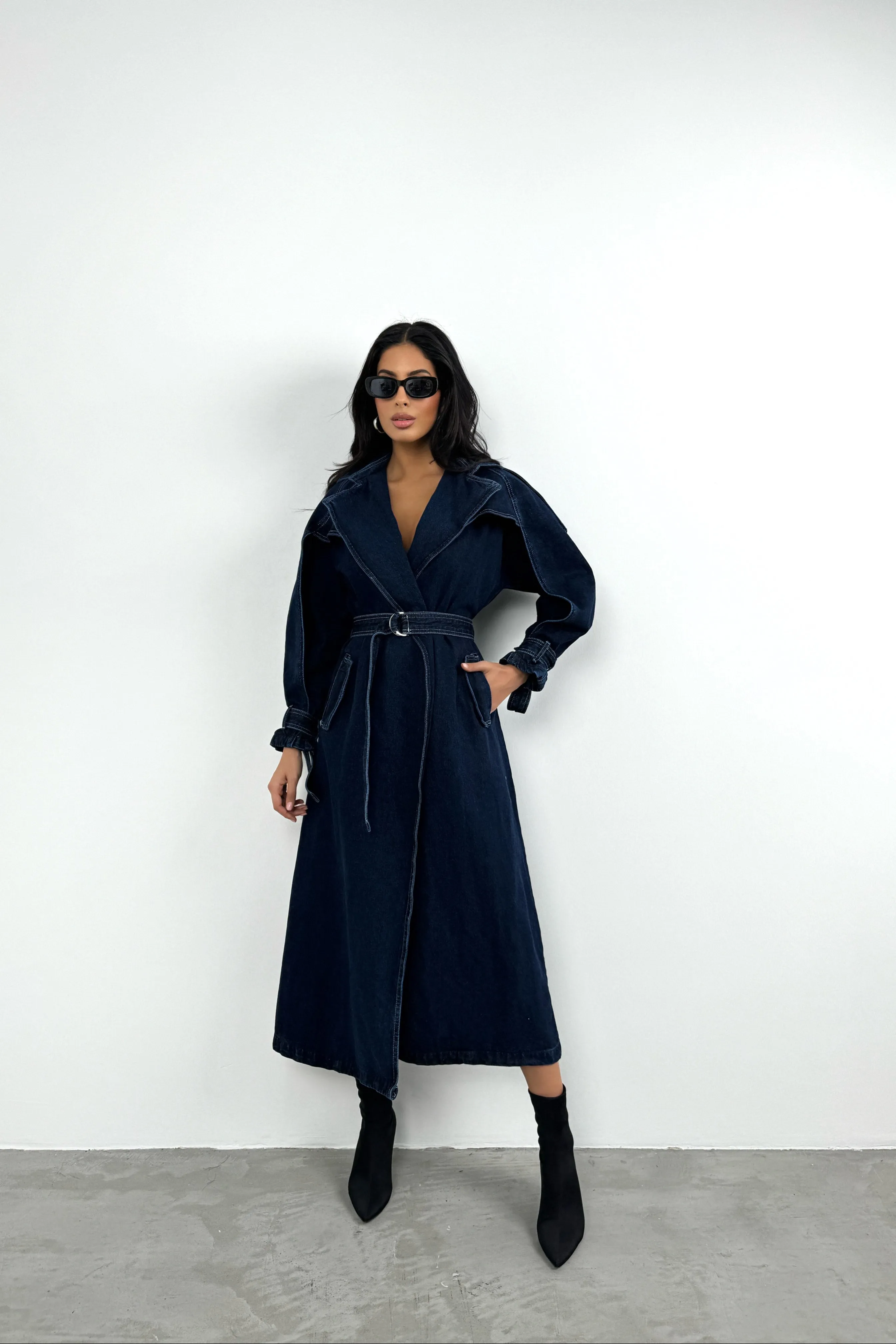 Denim Trench Coat