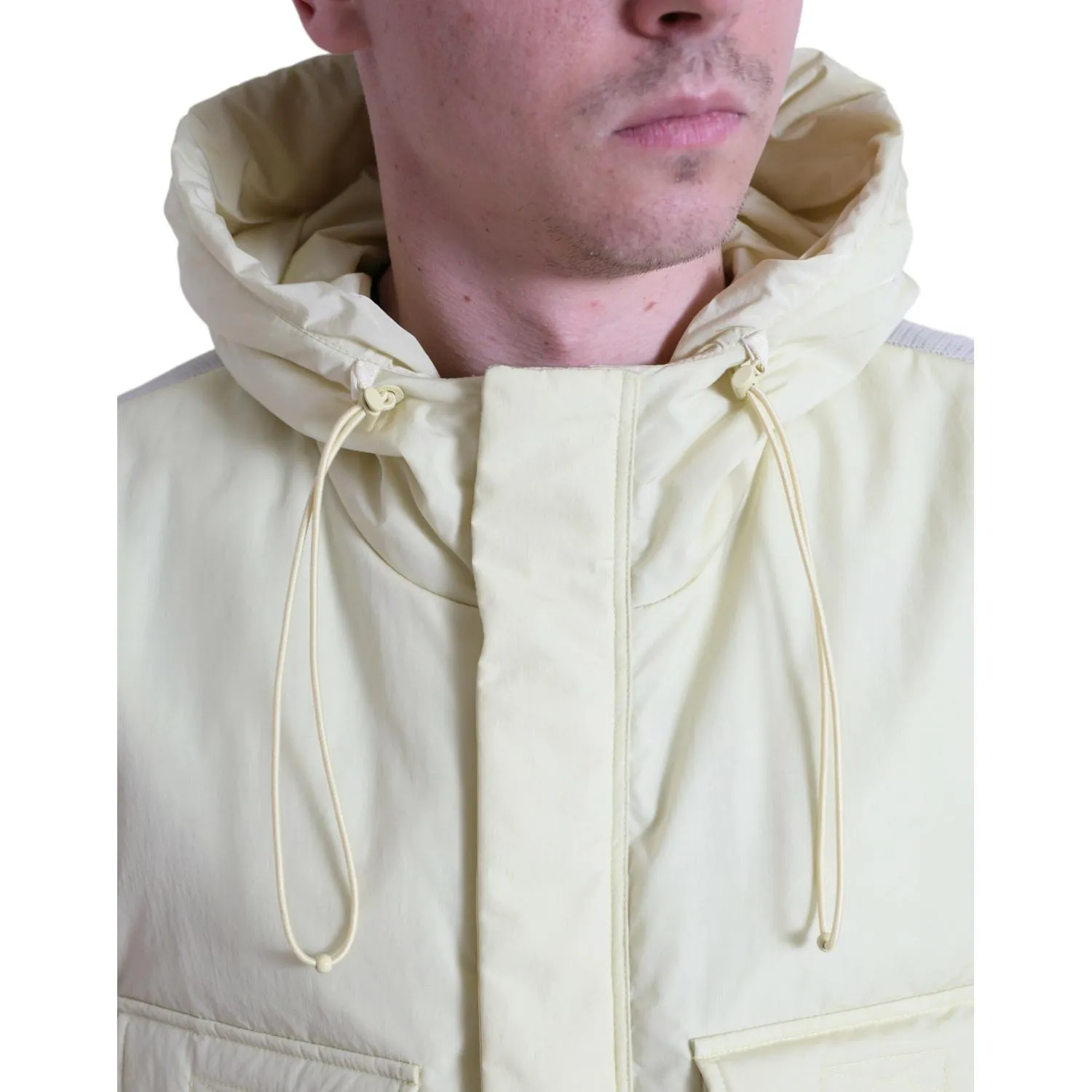 Dolce & Gabbana Sunshine Yellow Hooded Vest Jacket