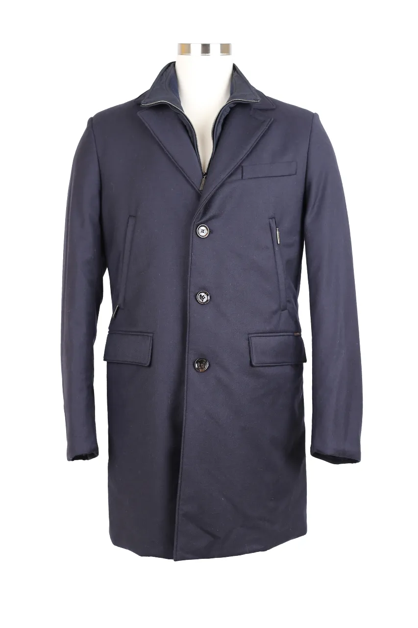 Down Filled Waterproof Dress Coat w/ Removable Bib