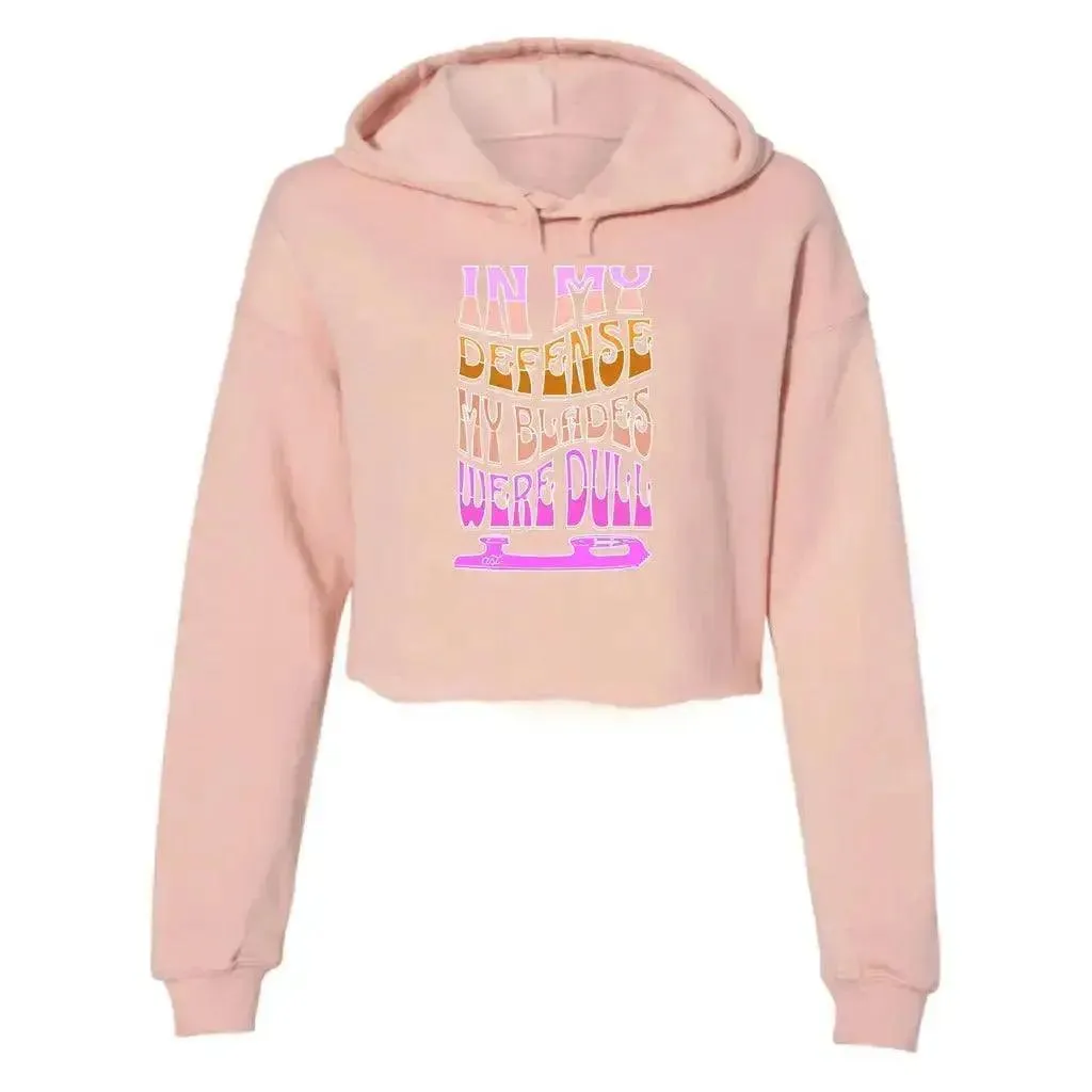 Dull Blades Women's Cropped Fleece Hoodie