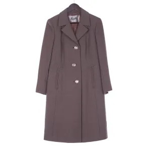 Eastex Wool Light Brown long Sleeved Coat UK Size 12