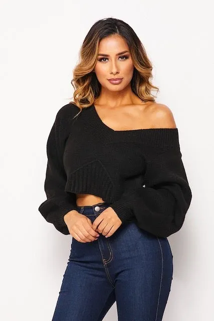 ELISE CROPPED SWEATER