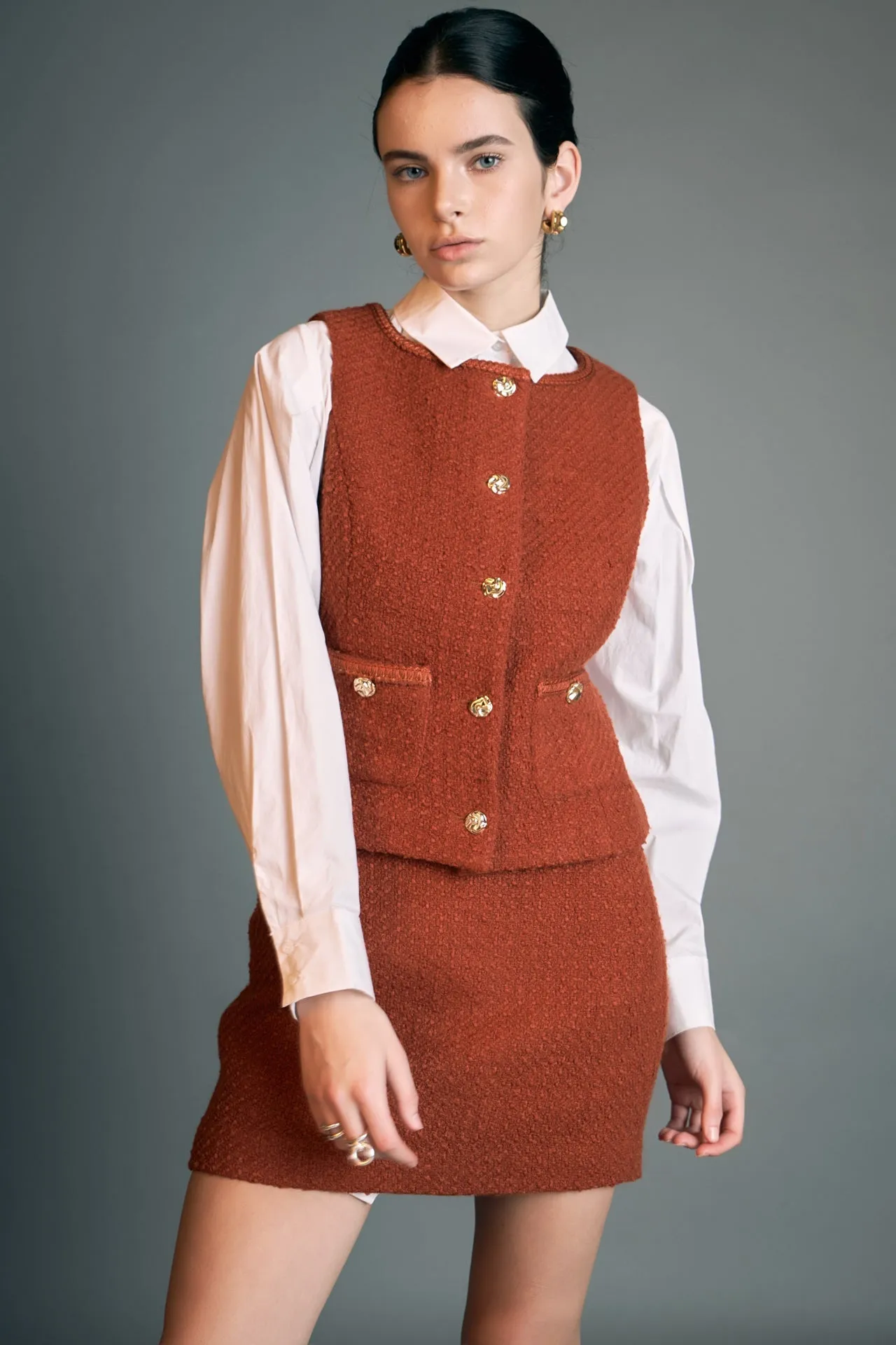 English Factory - Tweed Vest