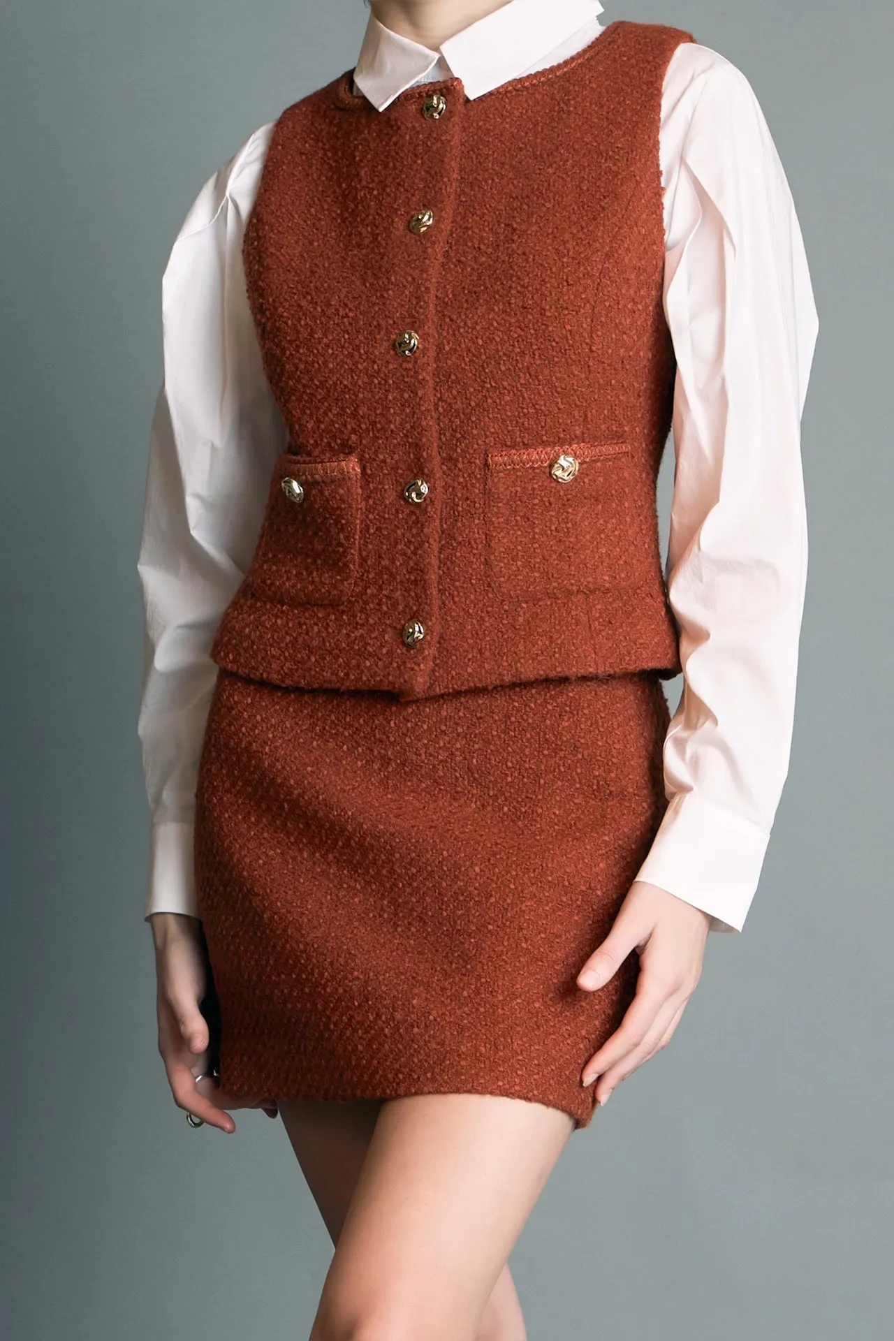 English Factory - Tweed Vest