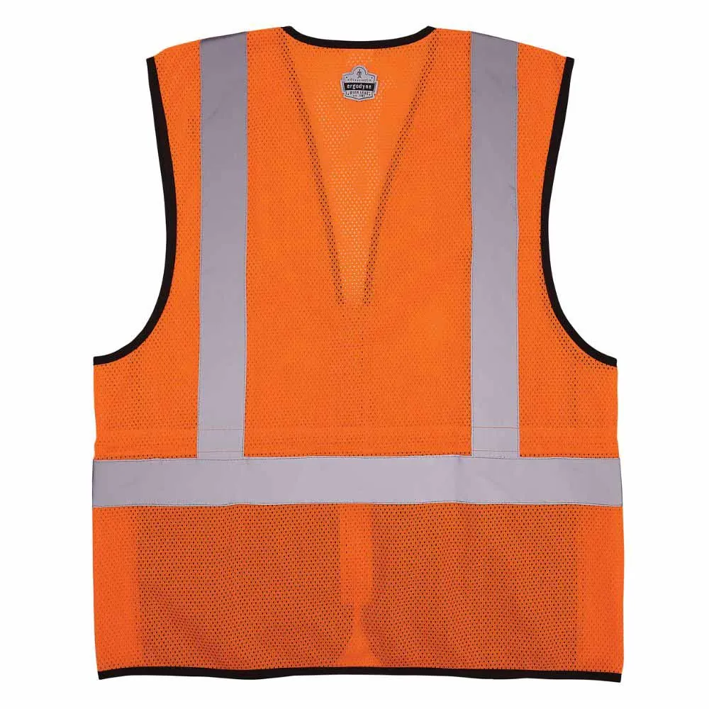 Ergodyne 23025 8210ZBK L/XL Orange Hi Vis Safety Vest