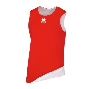 ERREA CHICAGO DOUBLE BASKETBALL VEST RED WHITE